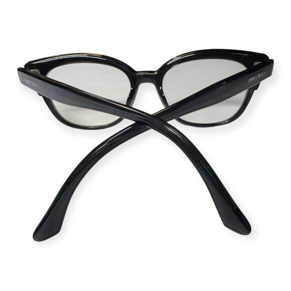 Jimmy Choo JC177 Eyeglasses Cat Eye Dark Gray Silver Glitter‎ Frames 51-17-145mm - Picture 6 of 9
